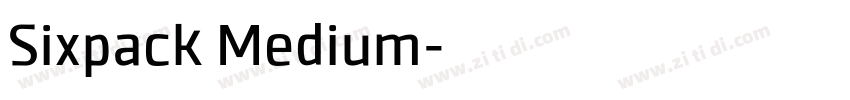 Sixpack Medium字体转换